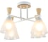 Люстра Schaffner 4xE27/40W (47*47*29) Traccia 4535-4 WH+WOOD 2