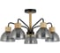 Люстра Schaffner 5xE27/40W (59*59*32) Cizalla 4585-5 BK+WOOD 1