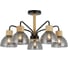 Люстра Schaffner 5xE27/40W (59*59*32) Cizalla 4585-5 BK+WOOD 2