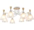 Люстра Schaffner 8xE27/40W (73*73*31) Traccia 4535-8 WH+WOOD 2