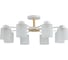 Люстра Schaffner 8xE27/40W (74*74*27) Cruzado 4560-8 WH+WOOD 1