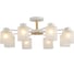 Люстра Schaffner 8xE27/40W (74*74*27) Cruzado 4560-8 WH+WOOD 2