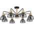 Люстра Schaffner 8xE27/40W (82*82*32) Cizalla 4585-8 BK+WOOD 1