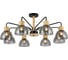 Люстра Schaffner 8xE27/40W (82*82*32) Cizalla 4585-8 BK+WOOD 2