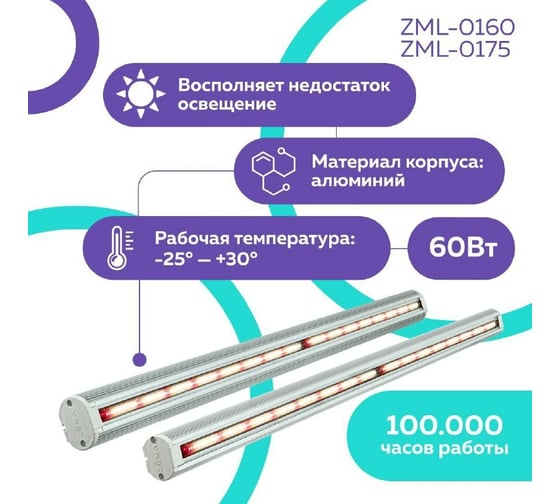 Фитосветильник Zema ZML-0160