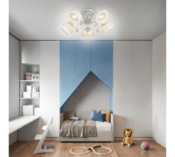 Потолочная люстра Ritter VERONA 5хE27, золото, патина 52531 8