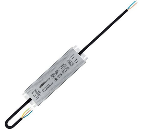 Блок питания Wolta Decor для светодиодной ленты 200Вт 24В IP67 WLD-200W/02-24V