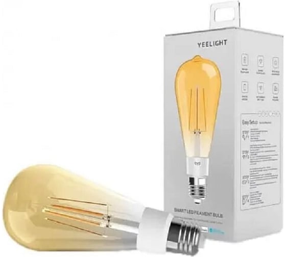 Светодиодная лампочка YEELIGHT Smart LED Filament Bulb ST64 YGYA0319084WTEU