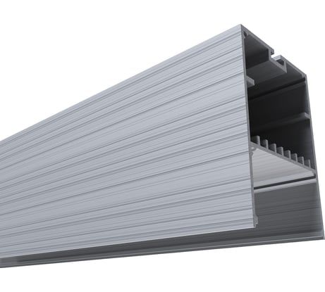 П-образный подвесной алюминиевый профиль Apeyron для LED ленты серебро, 50х70мм 08-26-01