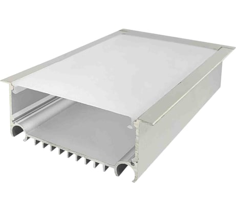 П-образный встраиваемый алюминиевый профиль Apeyron для Led ленты, серебро 08-29