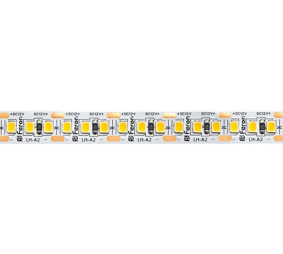 Светодиодная лента FERON LS616 180SMD 2835 /м 17Вт/м 12V 5000х10х1.22мм 4000К, IP20 41530