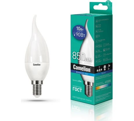Светодиодная лампа Camelion LED10-CW35/865/E14 10Вт 220В 14405