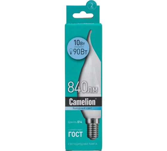 Светодиодная лампа Camelion LED10-CW35/845/E14 10Вт 220В 14404