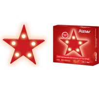 Настольный декоративный светильник RITTER 2хАА теплый свет 165x165x32мм 29274 6