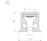 Профиль с экраном Arlight SL-MINI-3-H10-F12-2000 CHAMPAGNE GOLD 1комплект 058626 2