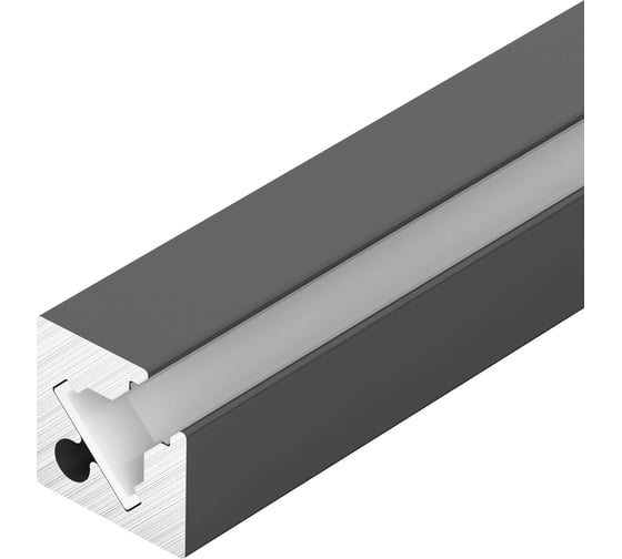 Профиль с экраном Arlight SL-KANT-H10-SQUARE-2000 IRON GREY 1комплект 055325 1