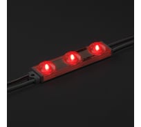 Светодиодный модуль MAKSILED 25 шт, 1.44Вт, 12В, IP67, 3smd 2835, 50лм, красный ML-M3NHL-2835-R-12V