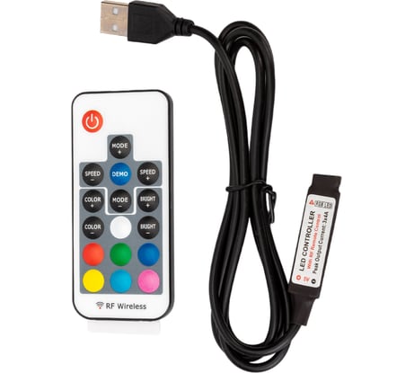 Контроллер Wolta Decor USB с пультом мини 5-12В WLC-CP/02