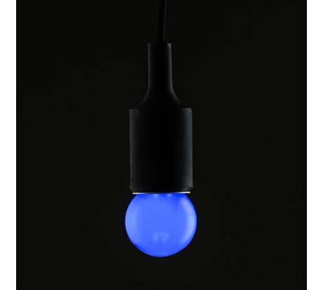 Светодиодная лампа Luazon Lighting декоративная G45, 5 SMD2835, для белт-лайта, синий 2580321