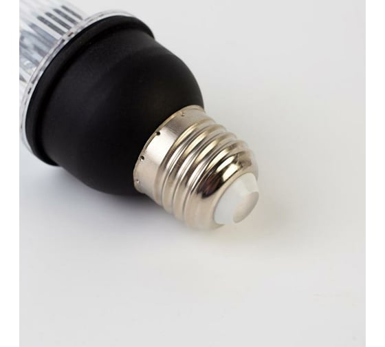 Светодиодная лампа Luazon Строб, прозрачная, Е27, 4LED, 3 Вт, 220 В, 6500К, белое свечение 5080677