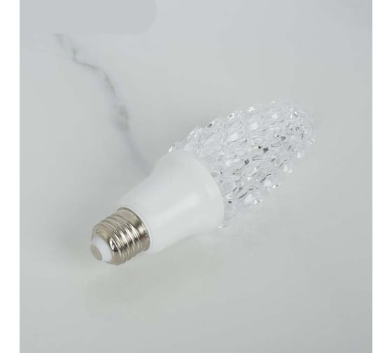 Хрустальная лампа Luazon "Шишка", 12 LED, 2 режима, 3 Вт, акриловый верх, 220V 3622817