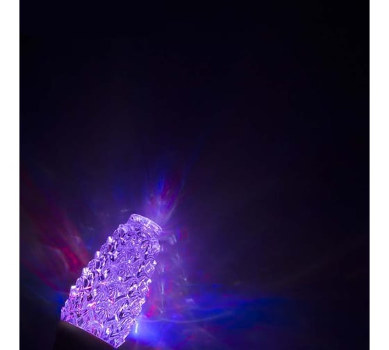 Хрустальная лампа Luazon "Шишка", 12 LED, 2 режима, 3 Вт, акриловый верх, 220V 3622817