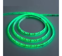 Светодиодная лента Luazon 12В, SMD3528, 5 м, IP68, 120 LED, 9.6 Втм, 6-7 Лм1 LED, DC, ЗЕЛЁНЫЙ 883911