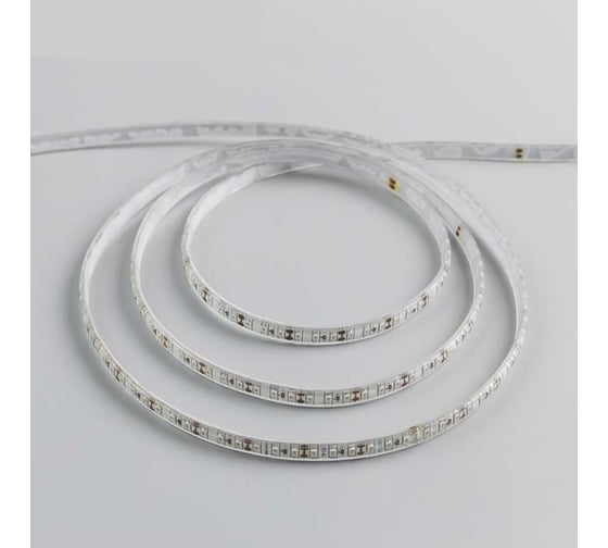 Светодиодная лента Luazon 12В, SMD3528, 5 м, IP68, 120 LED, 9.6 Втм, 6-7 Лм1 LED, DC, ЗЕЛЁНЫЙ 883911