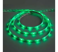 Светодиодная лента Luazon 12В, SMD5050, 5 м, IP65, 30 LED, 7.2 Вт/м, 14-16 Лм/1 LED, DC, ЗЕЛЁНЫЙ 883926
