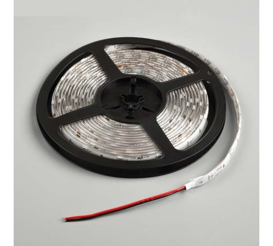 Светодиодная лента Luazon 12В, SMD5050, 5 м, IP65, 30 LED, 7.2 Вт/м, 14-16 Лм/1 LED, DC, ЗЕЛЁНЫЙ 883926