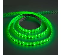 Светодиодная лента Luazon 12В, SMD5050, 5 м, IP65, 120 LED, 28.8 Вт/м, 10-12 Лм/1 LED, DC, ЗЕЛЁНЫЙ 848558