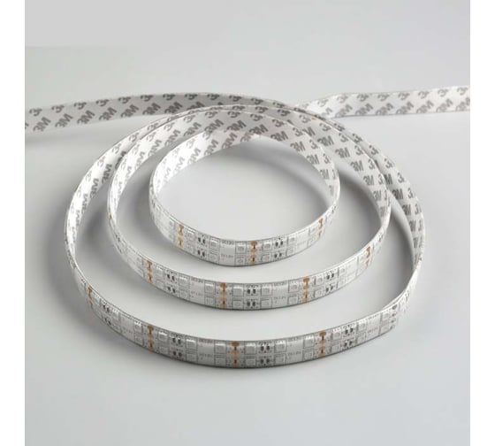 Светодиодная лента Luazon 12В, SMD5050, 5 м, IP65, 120 LED, 28.8 Вт/м, 10-12 Лм/1 LED, DC, ЗЕЛЁНЫЙ 848558