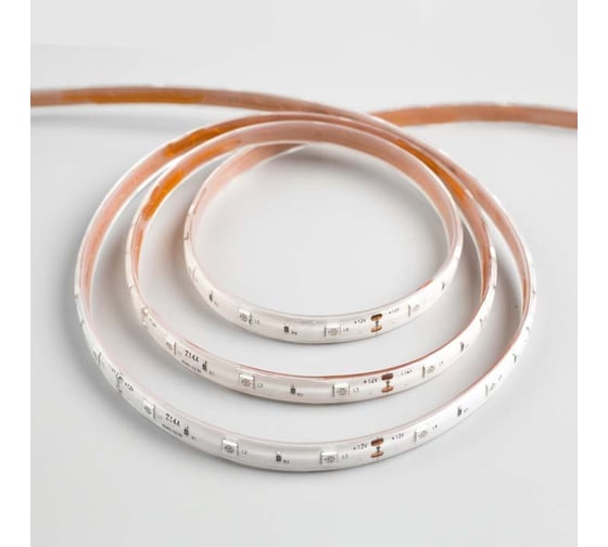 Светодиодная лента Luazon 12В, SMD5050, 5 м, IP68, 30 LED, 7.2 Втм, 14-16 Лм1 LED, DC, СИНИЙ 883933