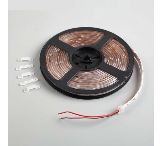 Светодиодная лента Luazon 12В, SMD5050, 5 м, IP68, 30 LED, 7.2 Втм, 14-16 Лм1 LED, DC, СИНИЙ 883933