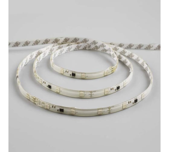 Светодиодная лента Luazon Бегущий огонь DC 12 В, 7.2Втм, 30SMD5050, 5м, IP65, автономная, ЖЁЛТЫЙ 848581