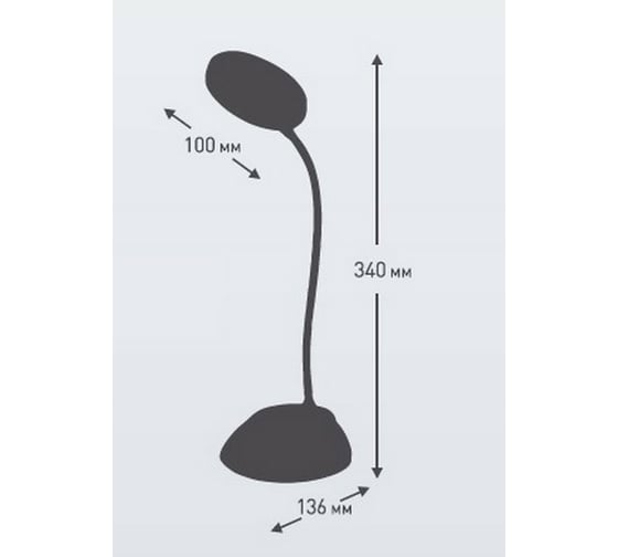 Настольный светильник Ultraflash UF-744 C05 LED 6 Вт, диммируемый, CCT 14468