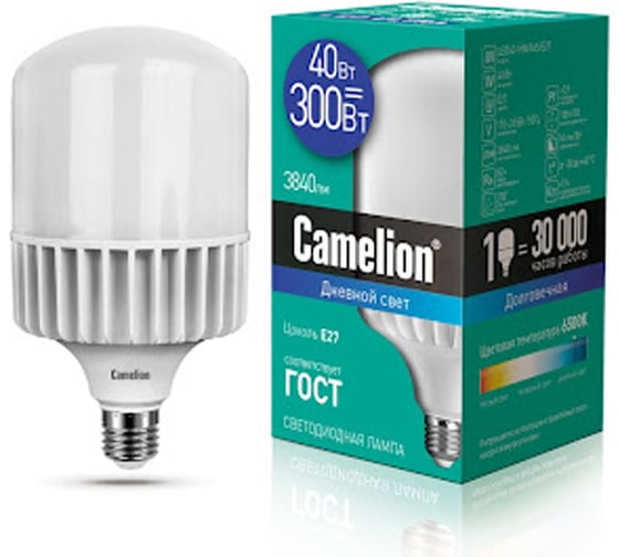 Светодиодная лампа Camelion LED40-HW/865/E27 40Вт, 220В 13468 1
