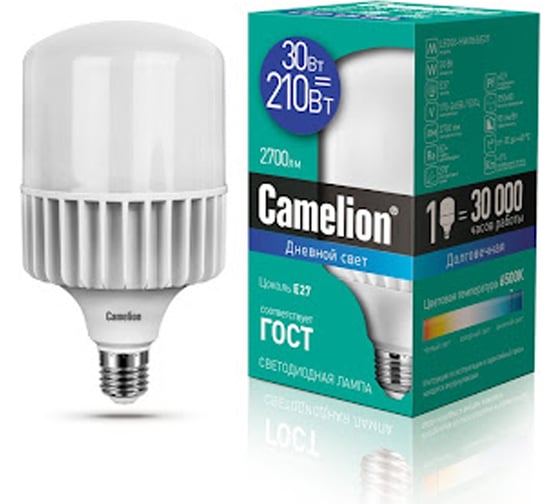 Светодиодная лампа Camelion LED30-HW/865/E27 30 Вт, 220В 13466 1