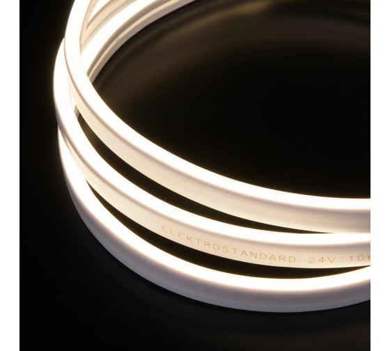 Гибкий неон с боковым свечением Elektrostandard 24V, 10W, 120Led, 2835, IP65, 4200K, дневной белый, 5 м a056259