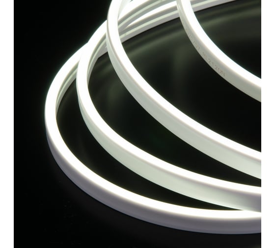 Гибкий неон с боковым свечением Elektrostandard 24V, 10W, 120Led, 2835, IP65, 6500K, холодный белый, 5 м a056260
