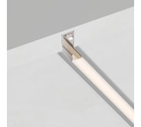 Профиль встраиваемый FERON CAB242 9х12мм,алюминиевый, серебро, 2м, 52150