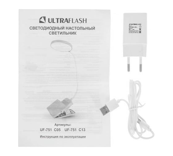 Настольный светильник UF-751 C05 ULTRAFLASH LED 7Вт, 3 уровня яркости, ССТ 14487