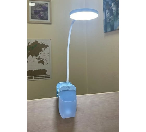 Настольный светильник UF-751 C13 ULTRAFLASH LED 7Вт, 3 уровня яркости, ССТ 14488