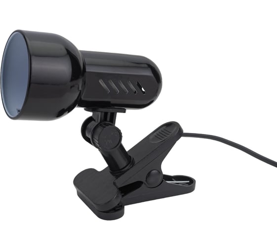 Настольный светильник Ultraflash UF-381 C02 черный с прищепкой 230В, 40Вт, E27, ЛОН 14506
