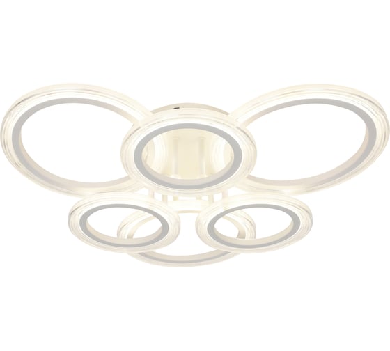 Светильник потолочный светодиодный ЭРА Модерн Ring CLL-1-90-RC WH с ДУ 90W 3000-6500К белый Б0069749 1