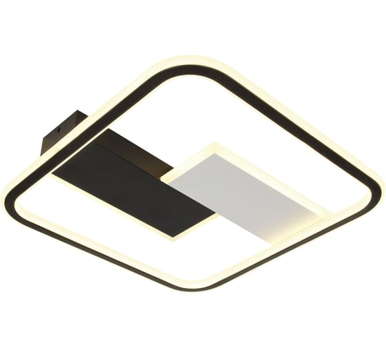 Светильник потолочный светодиодный ЭРА Модерн Henri CLL-1-104-RC BK с ДУ 104W 3000-6500К черный Б0069747 1