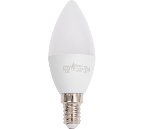 Светодиодная лампа ECON LED CN 8Вт E14 4200K B35 ES 728010