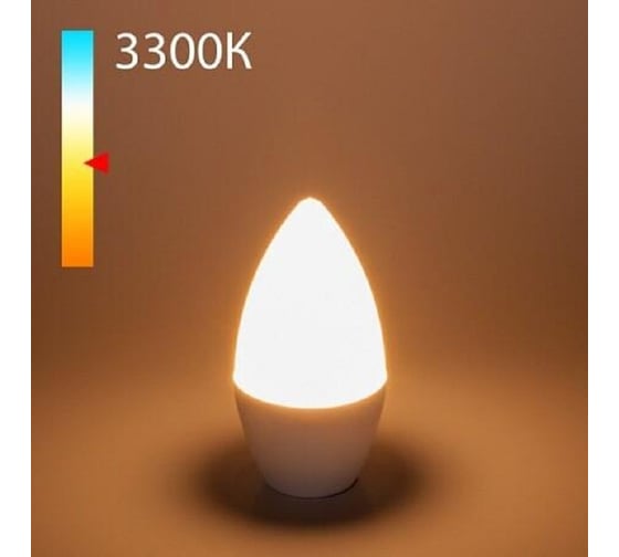 Светодиодная лампа ECON LED CN 8Вт E14 3000K B35 ES 728011
