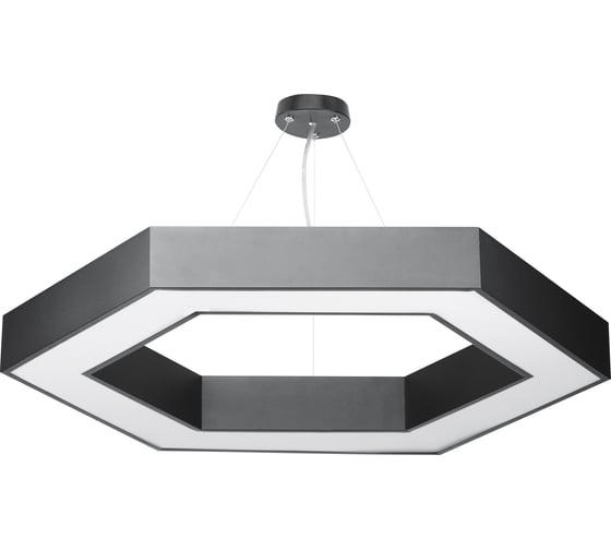 Светодиодный светильник ЭРА Geometria Hexagon SPO-123-B-40K-045 45Вт 4000К 2500Лм черный Б0050555