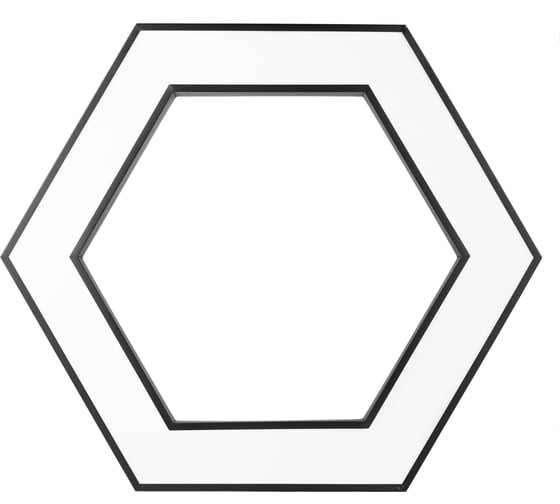 Светодиодный светильник ЭРА Geometria Hexagon SPO-123-B-40K-045 45Вт 4000К 2500Лм черный Б0050555